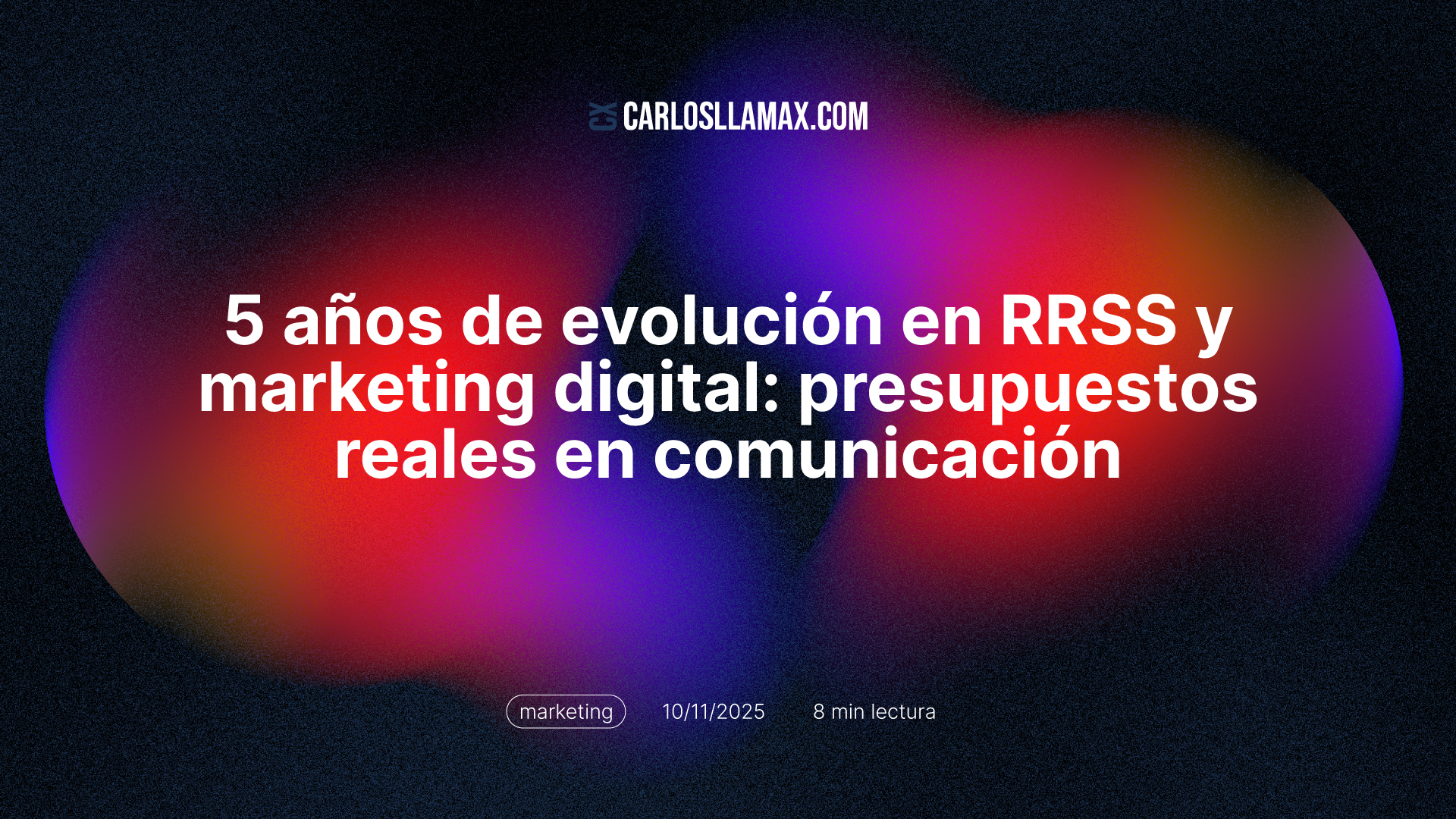 Imagen del artículo: 5 años de evolución en RRSS y marketing digital: presupuestos reales en comunicación (2020-2025) - 5 años desde que el COVID cambió el sector. Fracasos y éxito