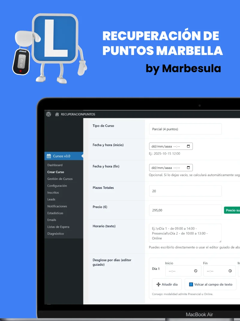 Proyecto Cursos de Puntos Marbella